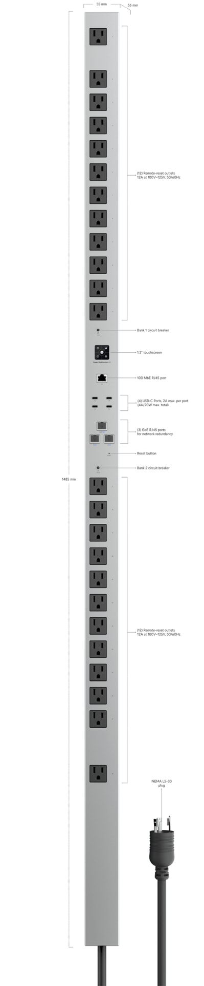 Ubiquiti Hi-Density Power Distribution Unit