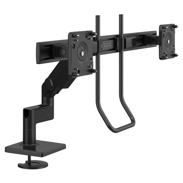 Humanscale M8.1 Dual Monitor Arm - Black with Black Trim