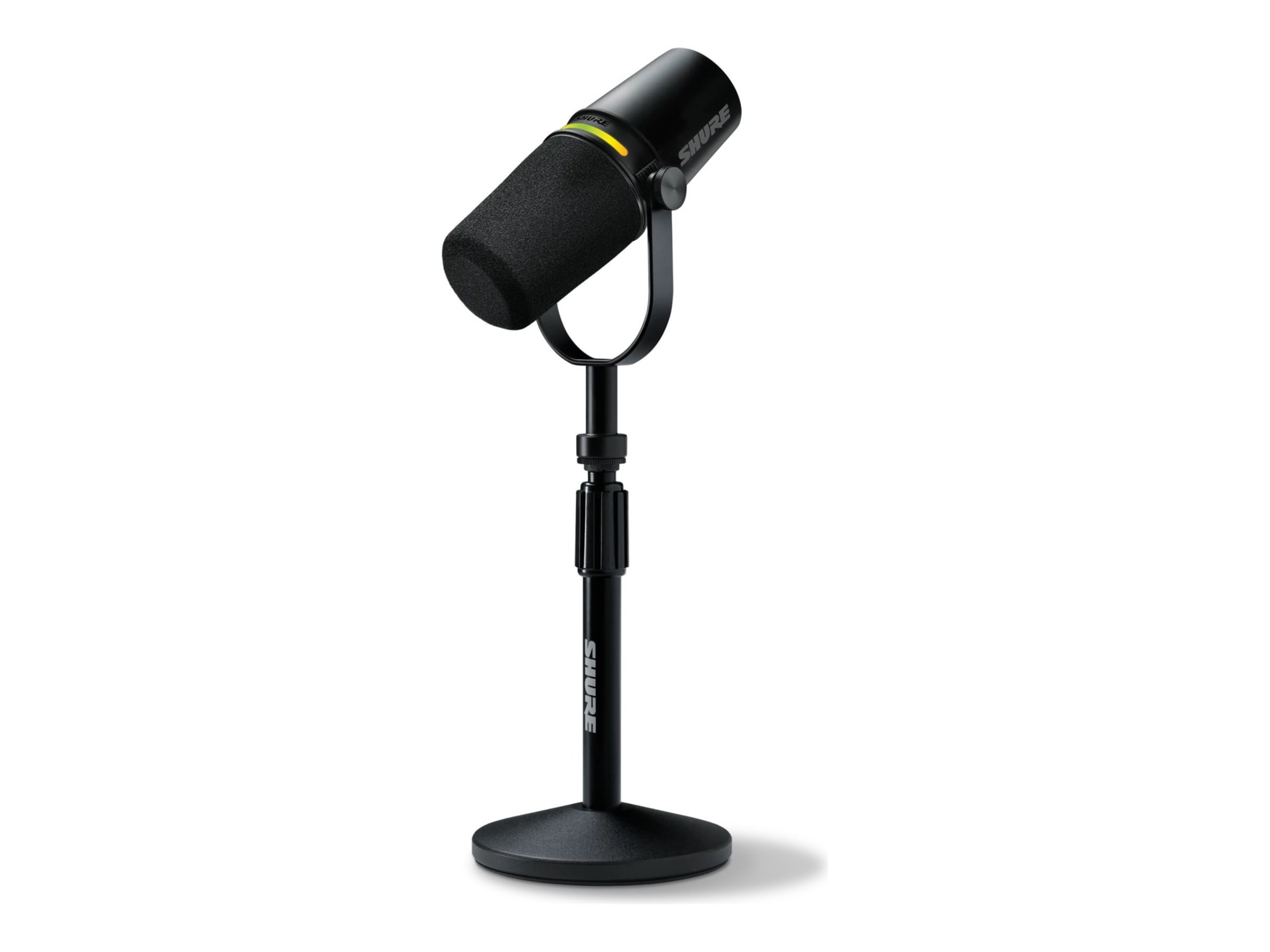 Shure MV7+ Dynamic Adjustable Desktop Podcast Microphone - Black