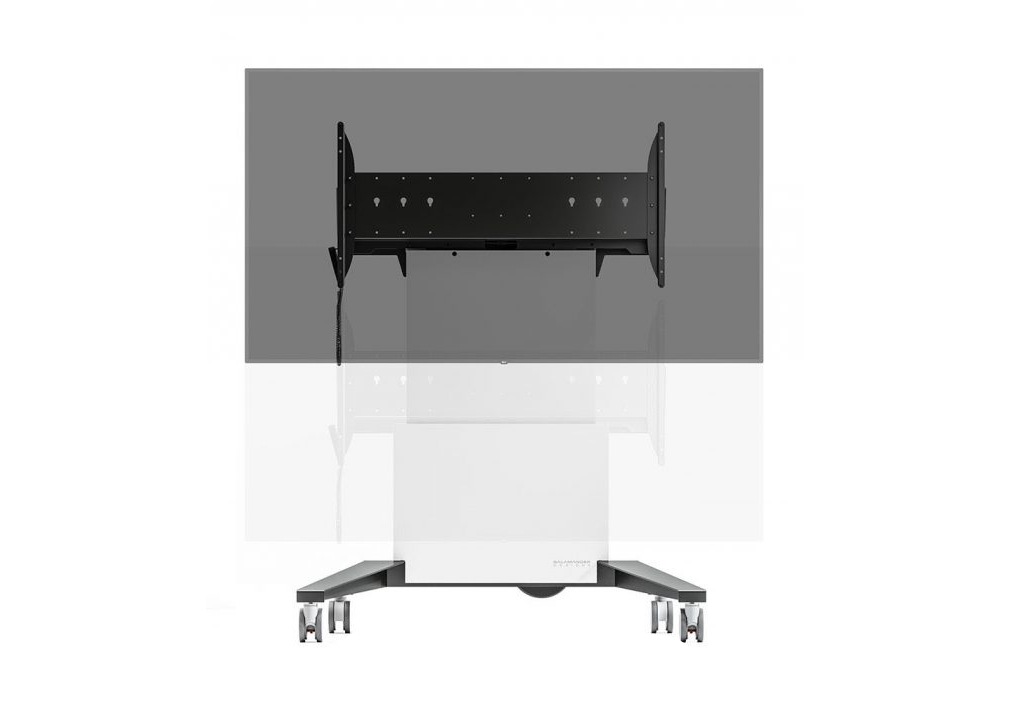 Salamander Designs FPS XL Electric Lift Mobile Display Stand - White