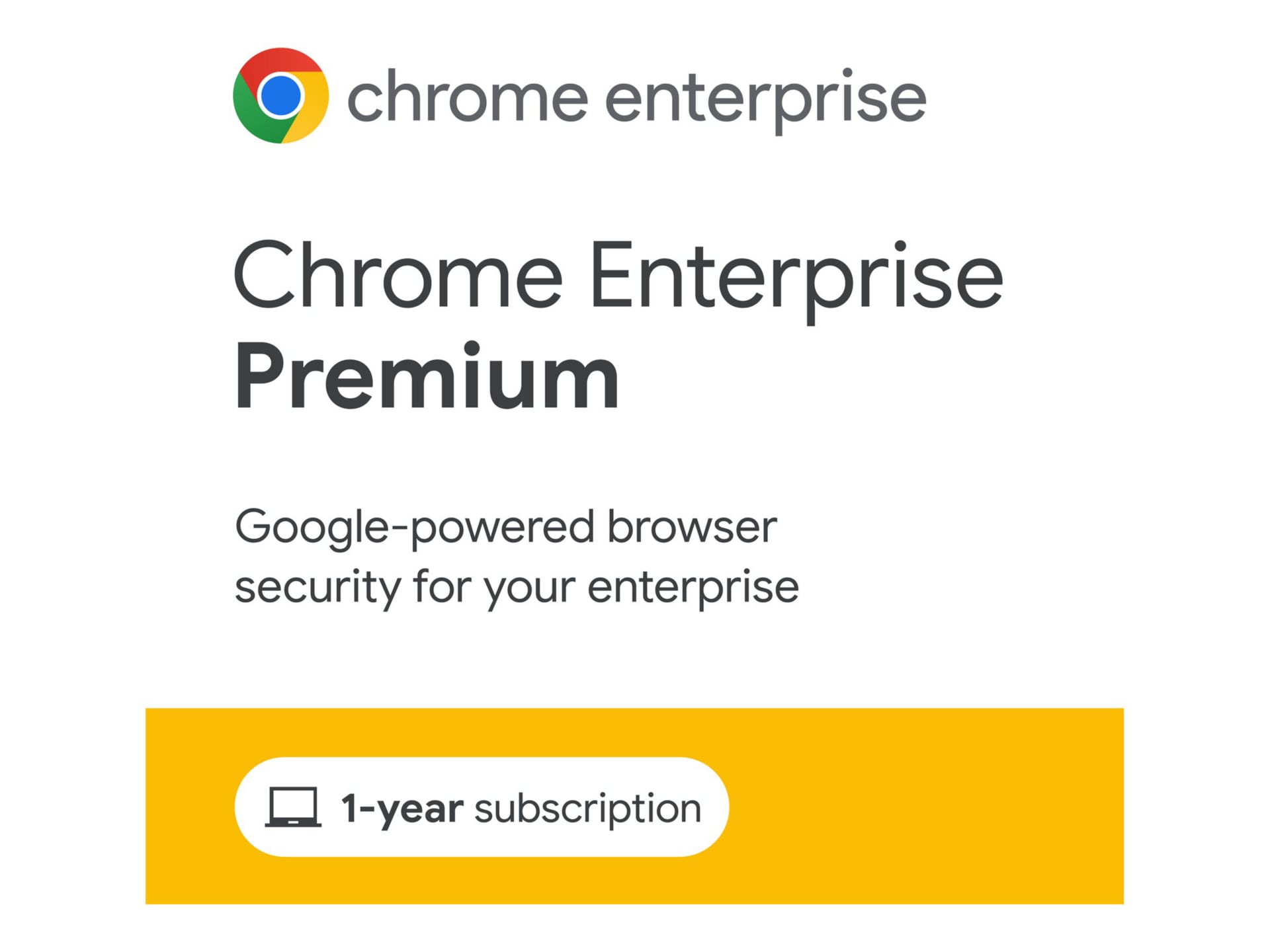 Google Chrome Enterprise Premium - license (1 year) - 1 license