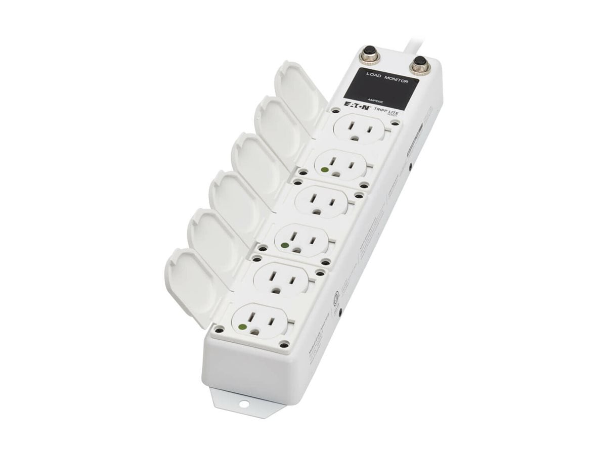 Eaton Tripp Lite series UL 1363A Medical Hospital Power Strip for In-Patient Care 6 Outlets Antimicrobial 15ft Cord