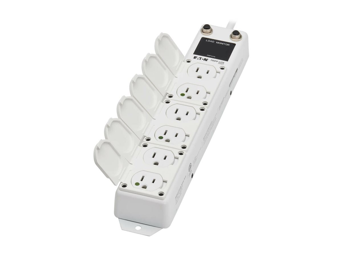 Eaton Tripp Lite series UL 1363A Medical Hospital Power Strip for In-Patient Care 6 Outlets Antimicrobial 7ft Cord