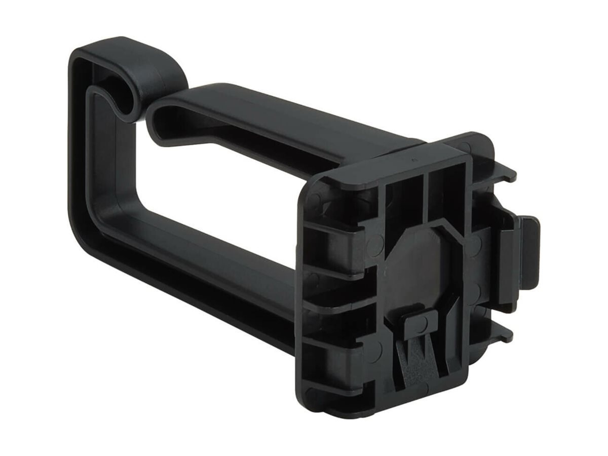 Earton Tripp Lite series Cable Management D-Rings for DIN Rails - Multi-Angle, 1U, Black, 2 Pack