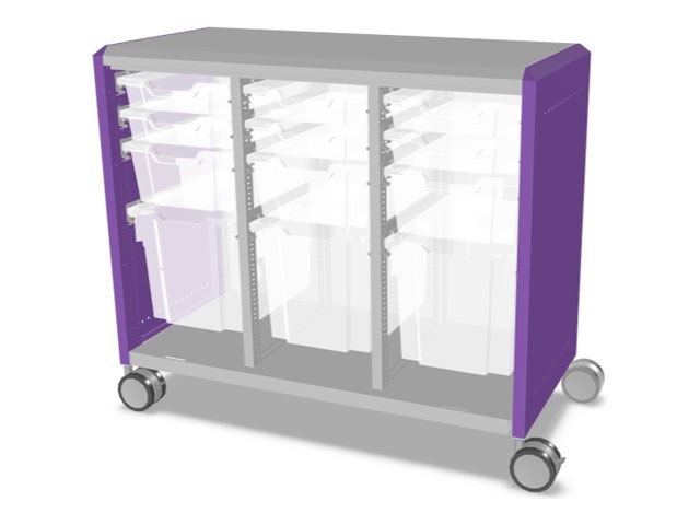 MooreCo Compass Maxi H2 - storage cabinet - purple, platinum