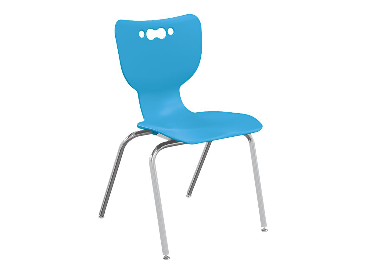 MooreCo Hierarchy - chair - heavy gauge steel - blue