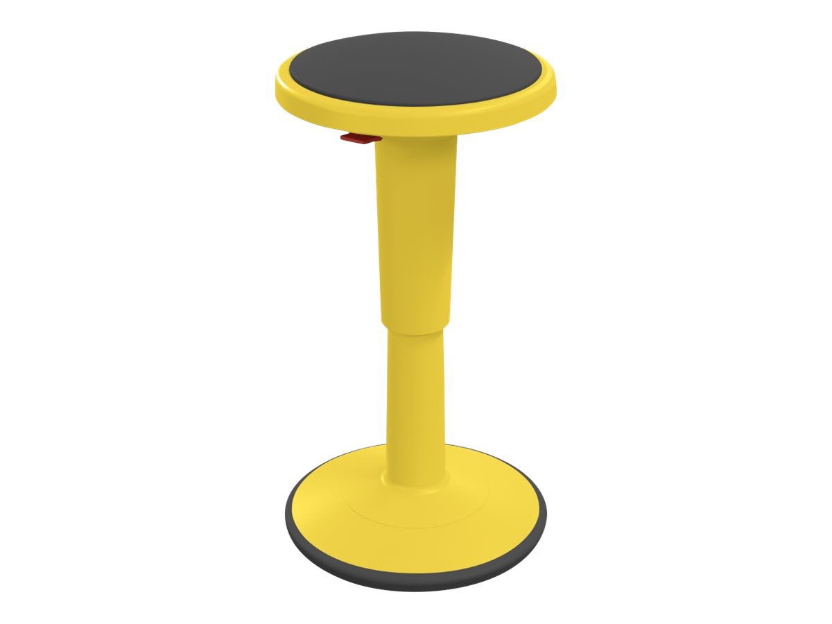 MooreCo Hierarchy Grow Tall - stool - round - plastic - yellow