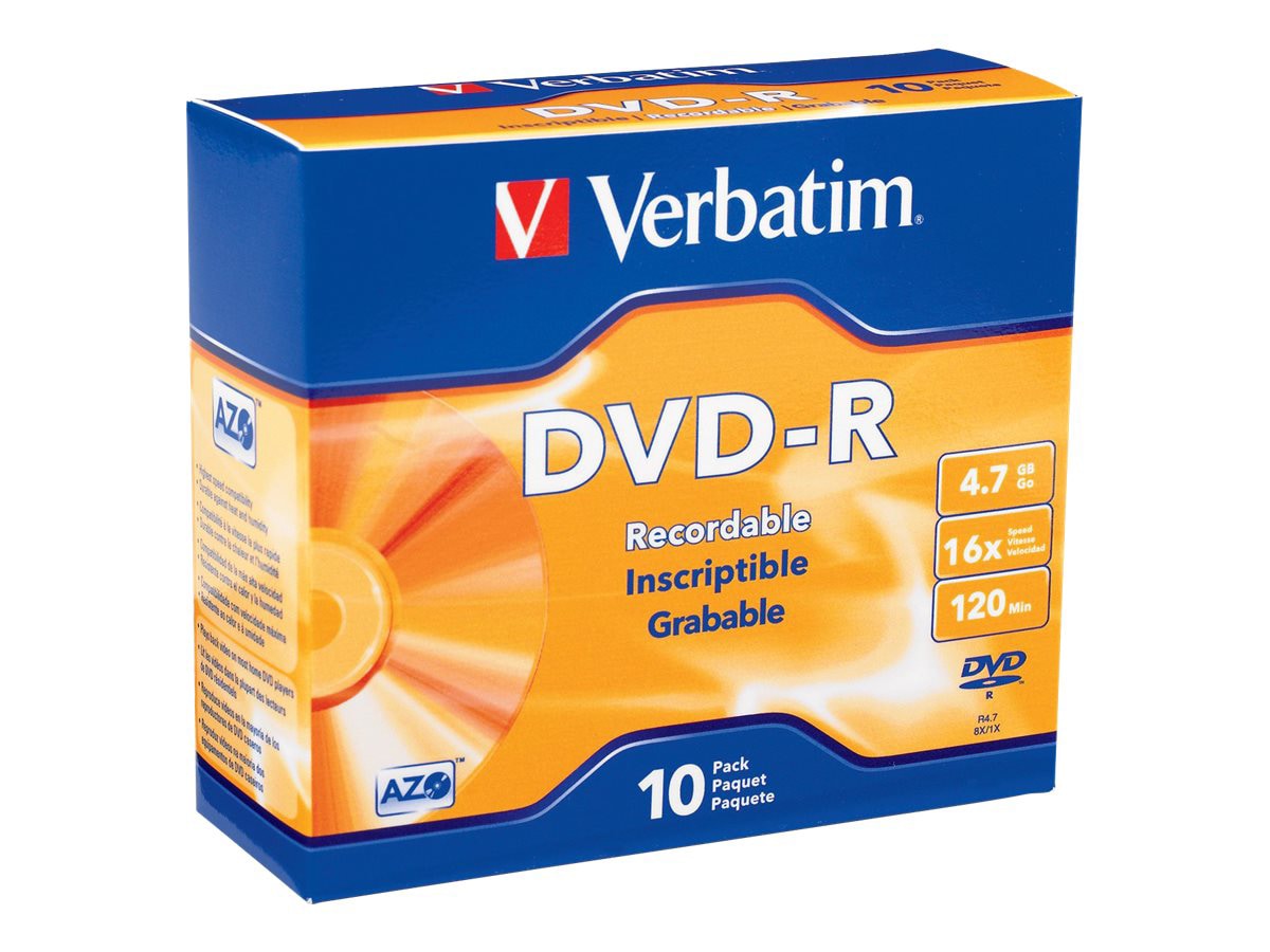 Verbatim - DVD-R x 10 - 4.7 GB - storage media