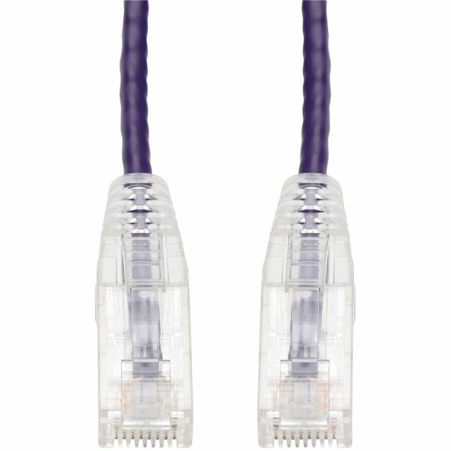 Proline 20ft Purple CAT 6A Slim PVC Ethernet Cable Snagless Clear-Claw RJ-45 M/M