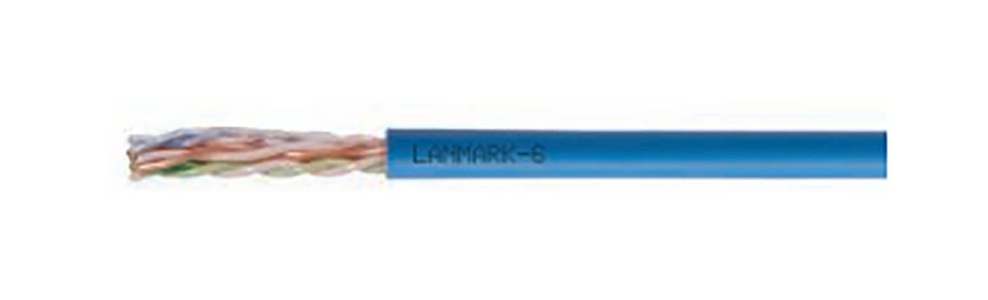 CommScope Berk-Tek LANmark-6 CAT6 24AWG CMP Unshielded Twisted Pair Cable - Blue
