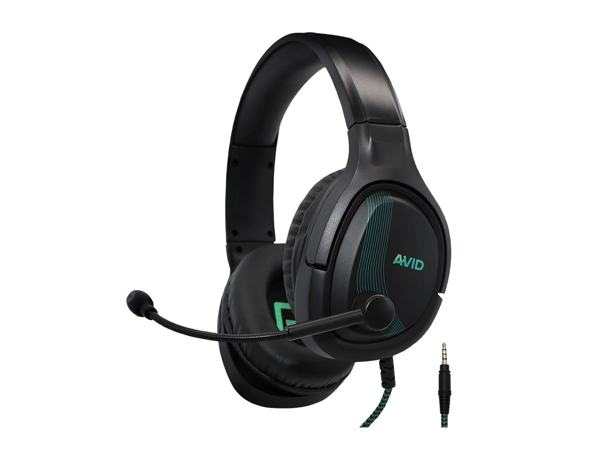AVID AVIGA AP-1000 3.5mm TRRS Gaming Headset - Wired - With Mic - Black
