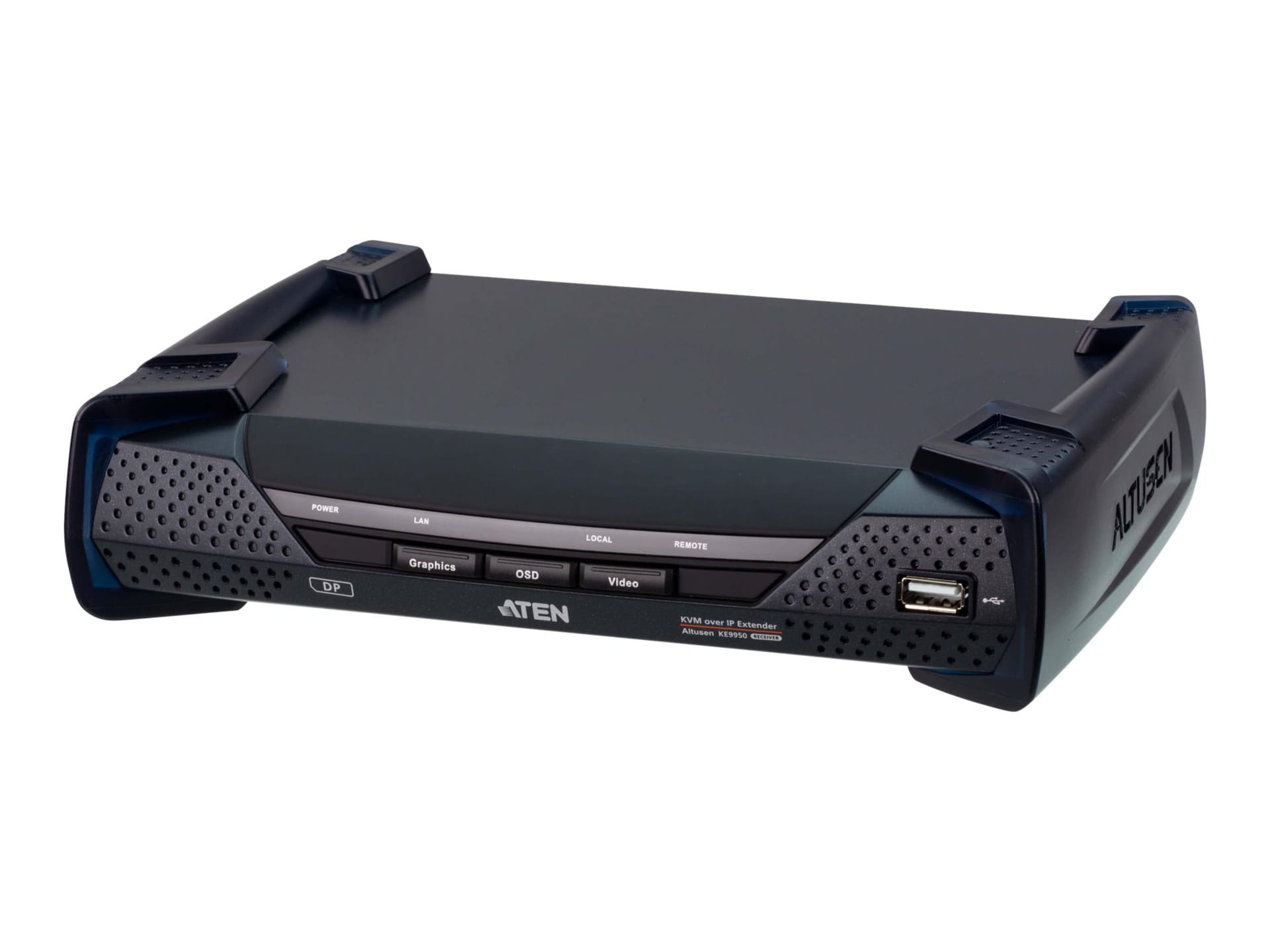 ALTUSEN KE9950R 4K DisplayPort Single Display KVM over IP Receiver - rallonge écran-clavier-souris/audio/série/USB