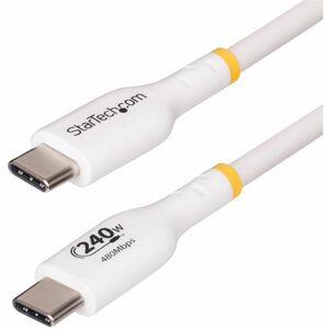 StarTech.com 3ft White USB-C Charging Cable, USB-IF Certified USB C Cable,