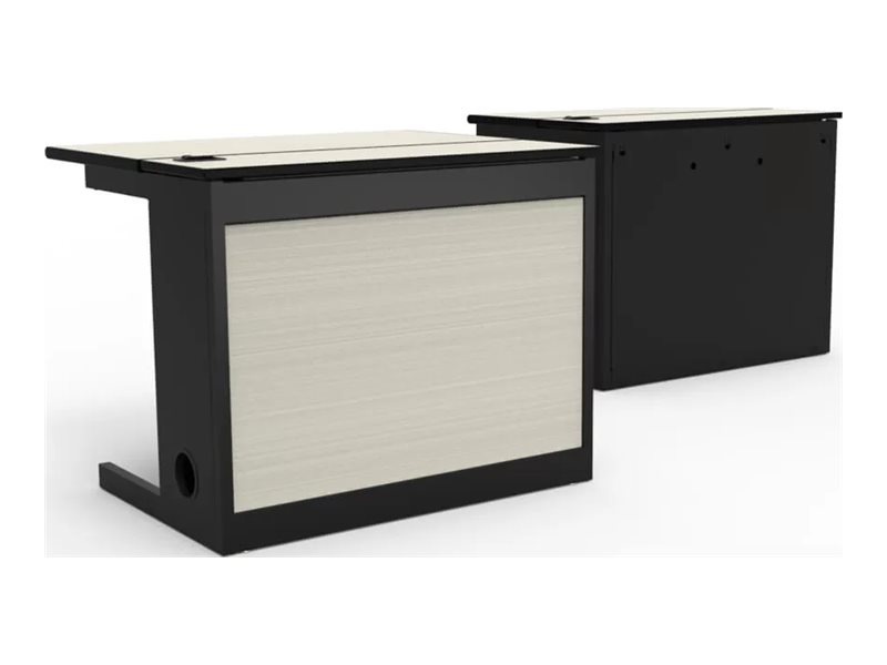 Spectrum Flex Insight Desk - workstation - rectangular - empire mahogany