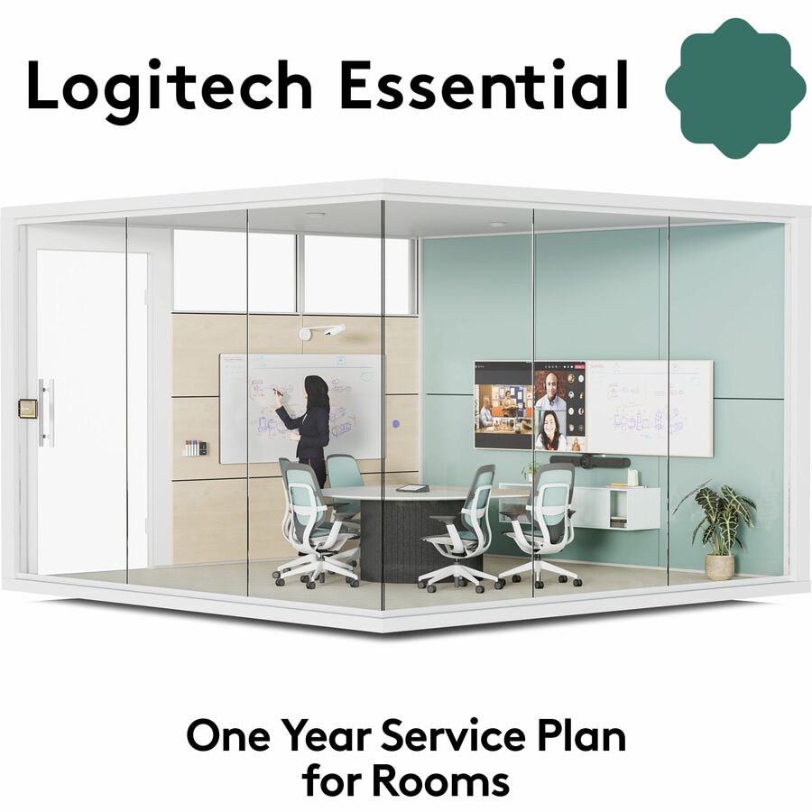 Logitech Essential for Rooms | One Year Service Plan | Easy remote manageme