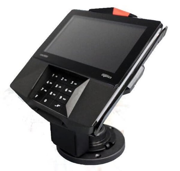 Ingenico Havis Low Contour Round Base Metal Stand with EMV Card Clearance for Lane 3000/7000 Payment Terminal