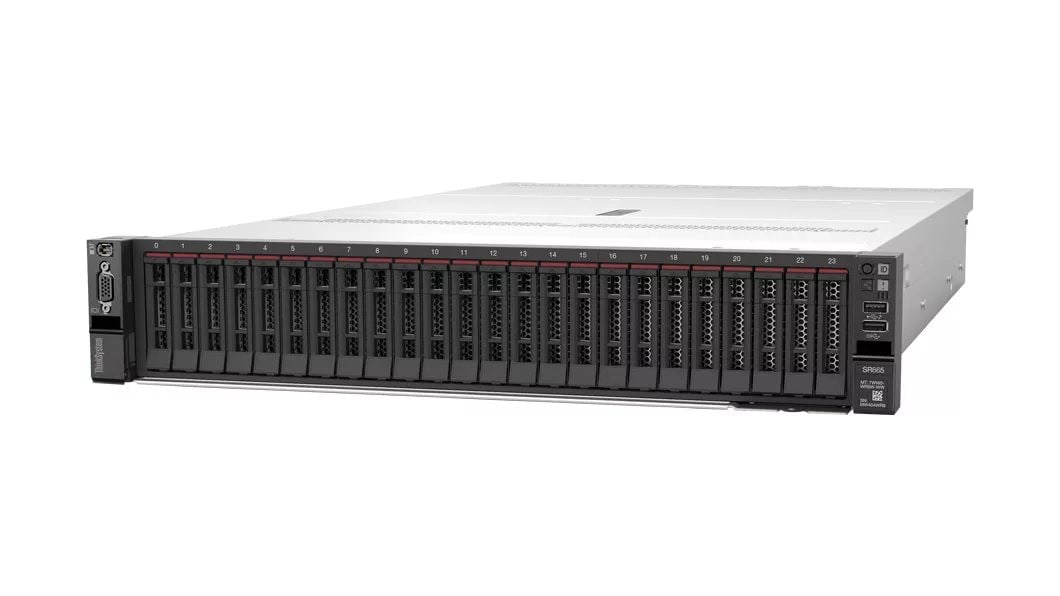 Lenovo ThinkSystem SR665 EPYC 9554 16X16GB Rack Server
