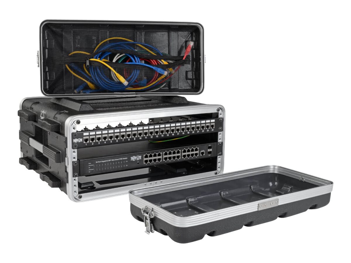 Eaton Tripp Lite Series 4U ABS Server Rack Equipment Flight Case for Shipping & Transportation - shipping case - 4U