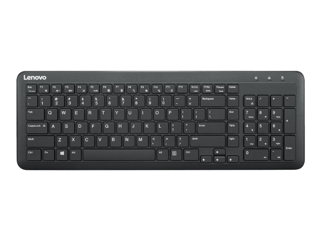 Lenovo 300 Wireless Compact - clavier - QWERTY - US - noir Périphérique d'entrée