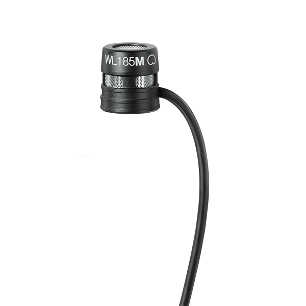 Shure WL185M Low-Profile Cardioid Lavalier Microphone - Black