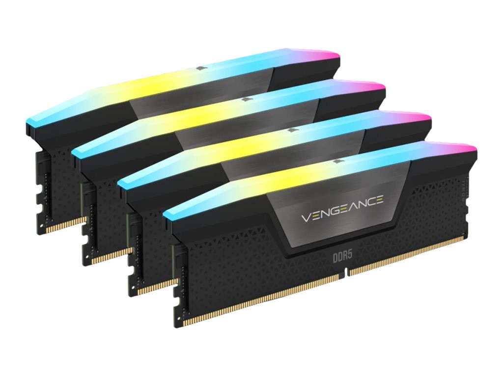 CORSAIR Vengeance RGB - DDR5 - kit - 192 Go: 4 x 48 Go – DIMM 288 broches – 520