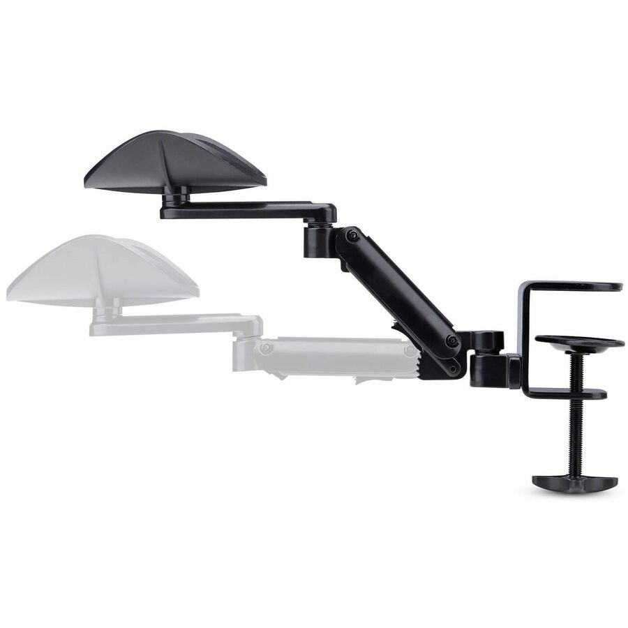 Thumbnail 3 of 8 for StarTech.com Adjustable Arm Rest for Office Desk, Ergonomic Arm/Elbow Support, Clamp-On/No Drill Installation, Black