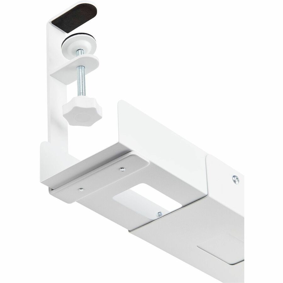 Thumbnail 4 of 6 for StarTech.com Under Desk Cable Management Tray, Length Adjustable, Clamp-On Installation, No Drilling Required, White