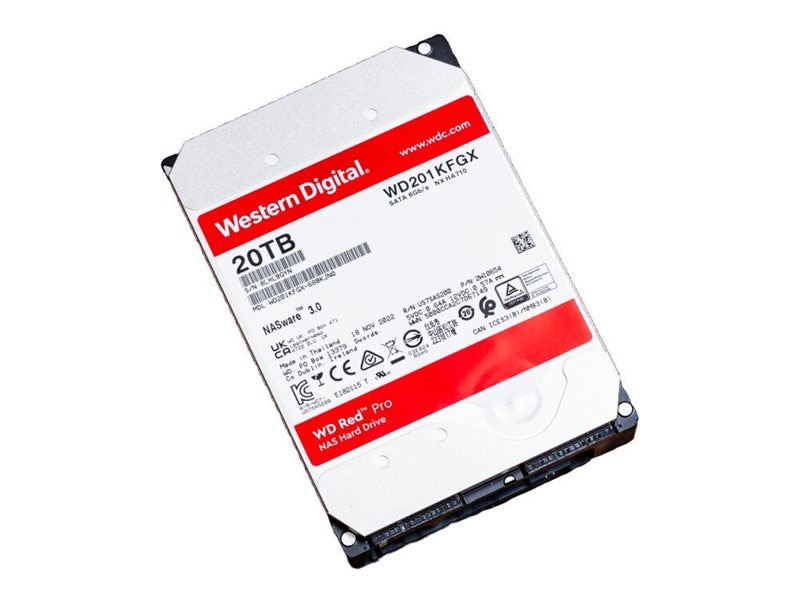 QNAP WD (WD201KFGX) Red Pro 20TB 3.5" NAS SATA 6GB/s HDD
