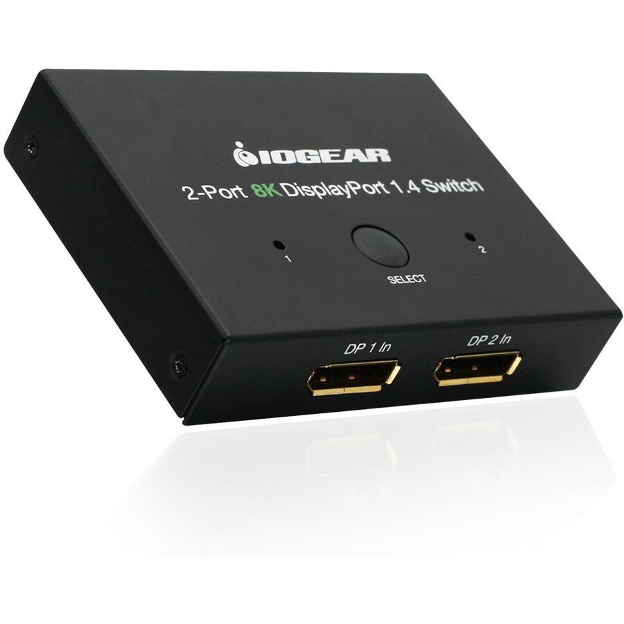 IOGEAR 2PT DSPLAY PORT 1.4SW 2IN/1OU