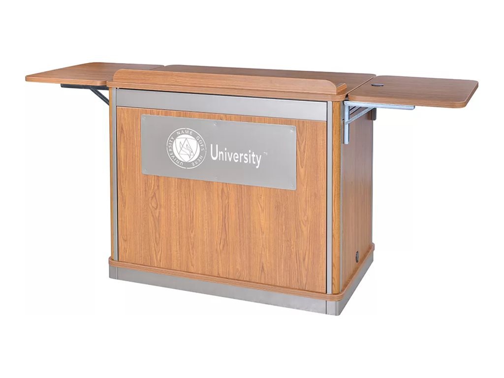 Spectrum Media Manager Series Director - lectern - rectangular - graphite talc