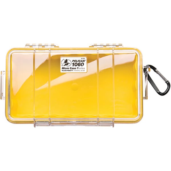 Pelican 1060 Micro Case - Yellow/Clear