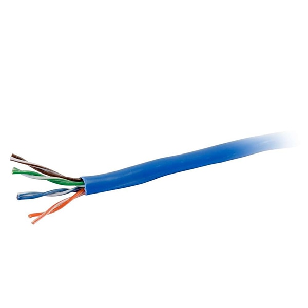 C2G 1000' CAT 6 Bulk Unshielded Twisted Pair Ethernet Network Cable - Blue
