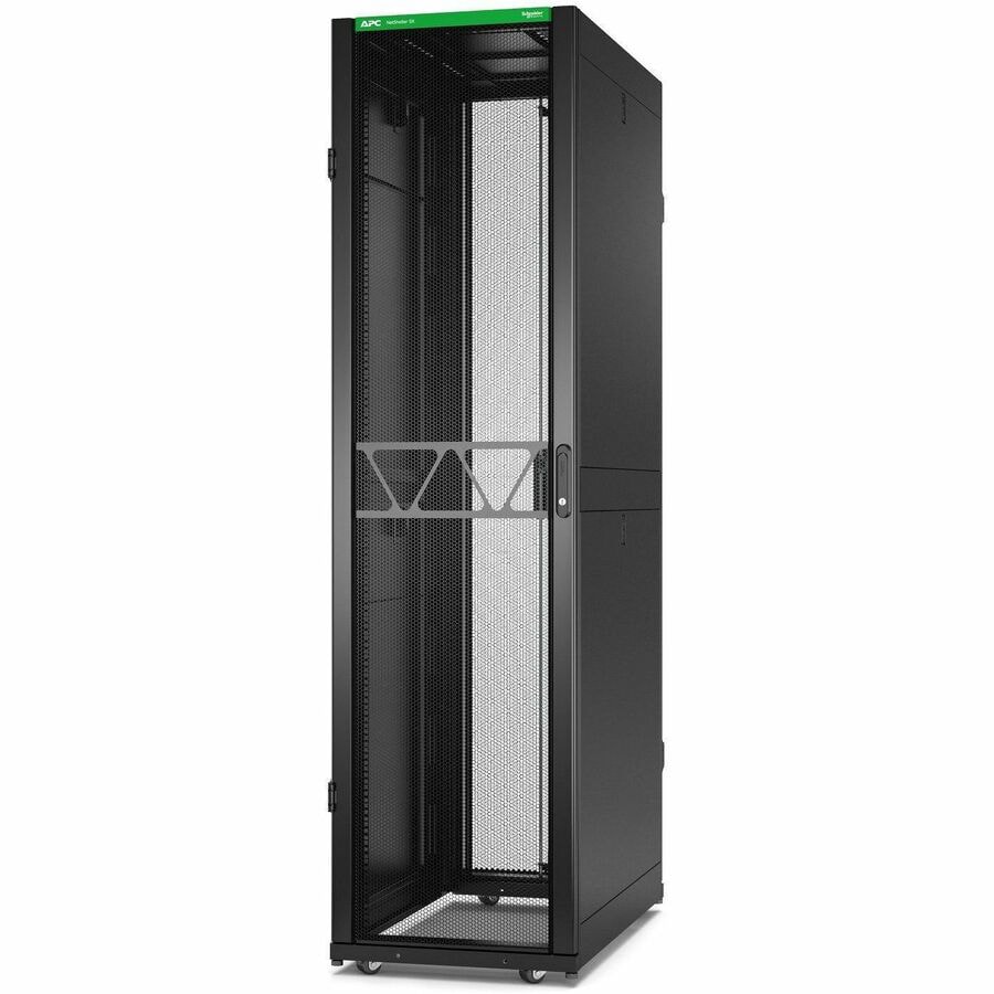 APC by Schneider Electric NetShelter SX Server Rack Gen 2, 48U, 2258H x 600W x 1070D mm, with Sides, Black