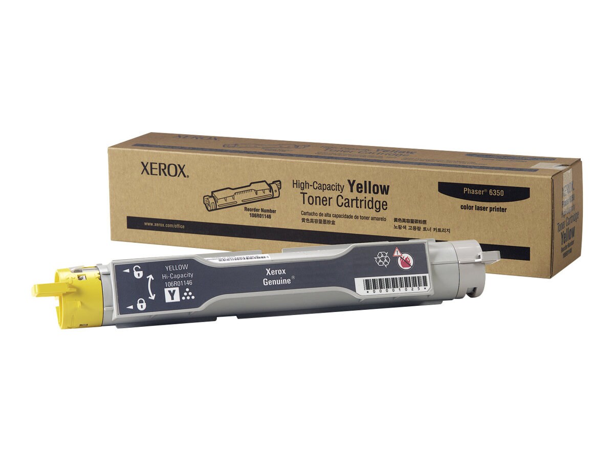 Xerox Phaser 6300/6350 - High Capacity - yellow - original - toner cartridg