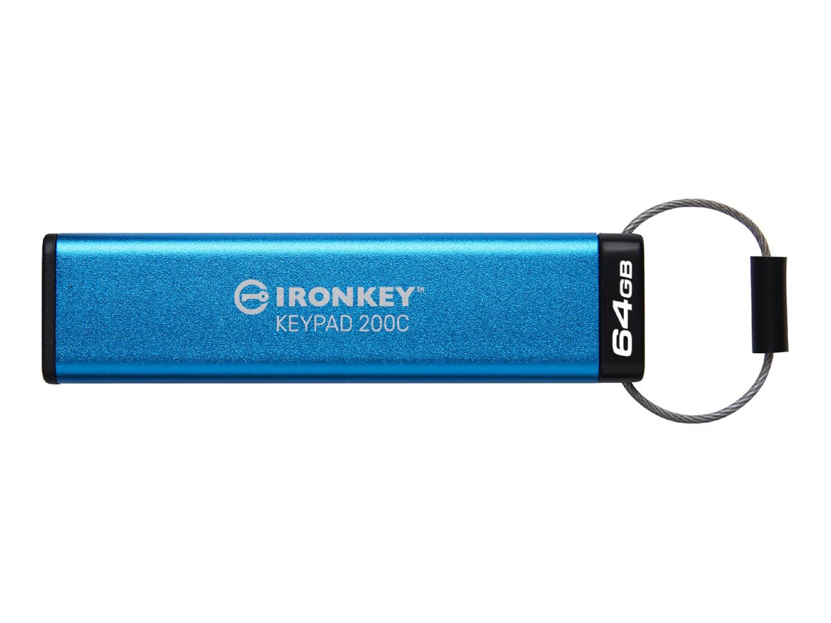 Kingston IronKey Keypad 200C - USB flash drive - 64 GB