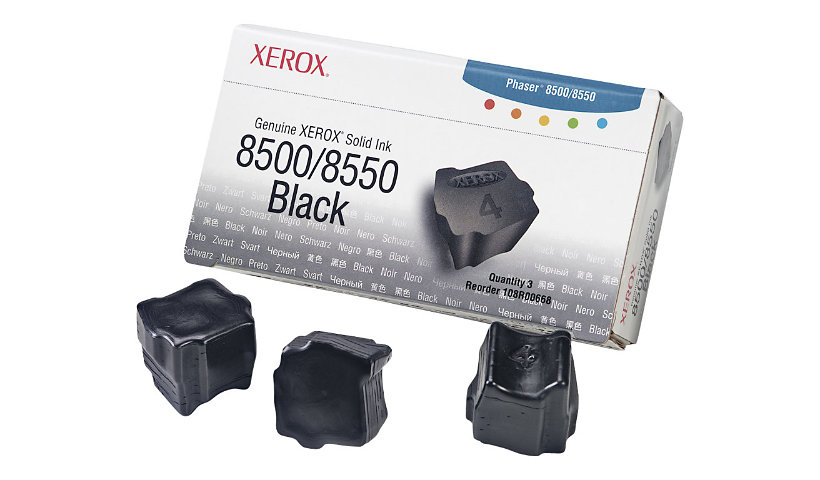 Xerox Phaser 8500/8550 - 3 - black - solid inks