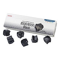Genuine Xerox Solid Ink 8500/8550 Black (x6) Phaser 8500 and 8550