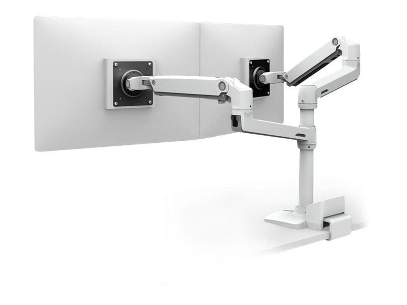 Ergotron Top Mount C-Clamp mounting kit - for 2 LCD displays - white