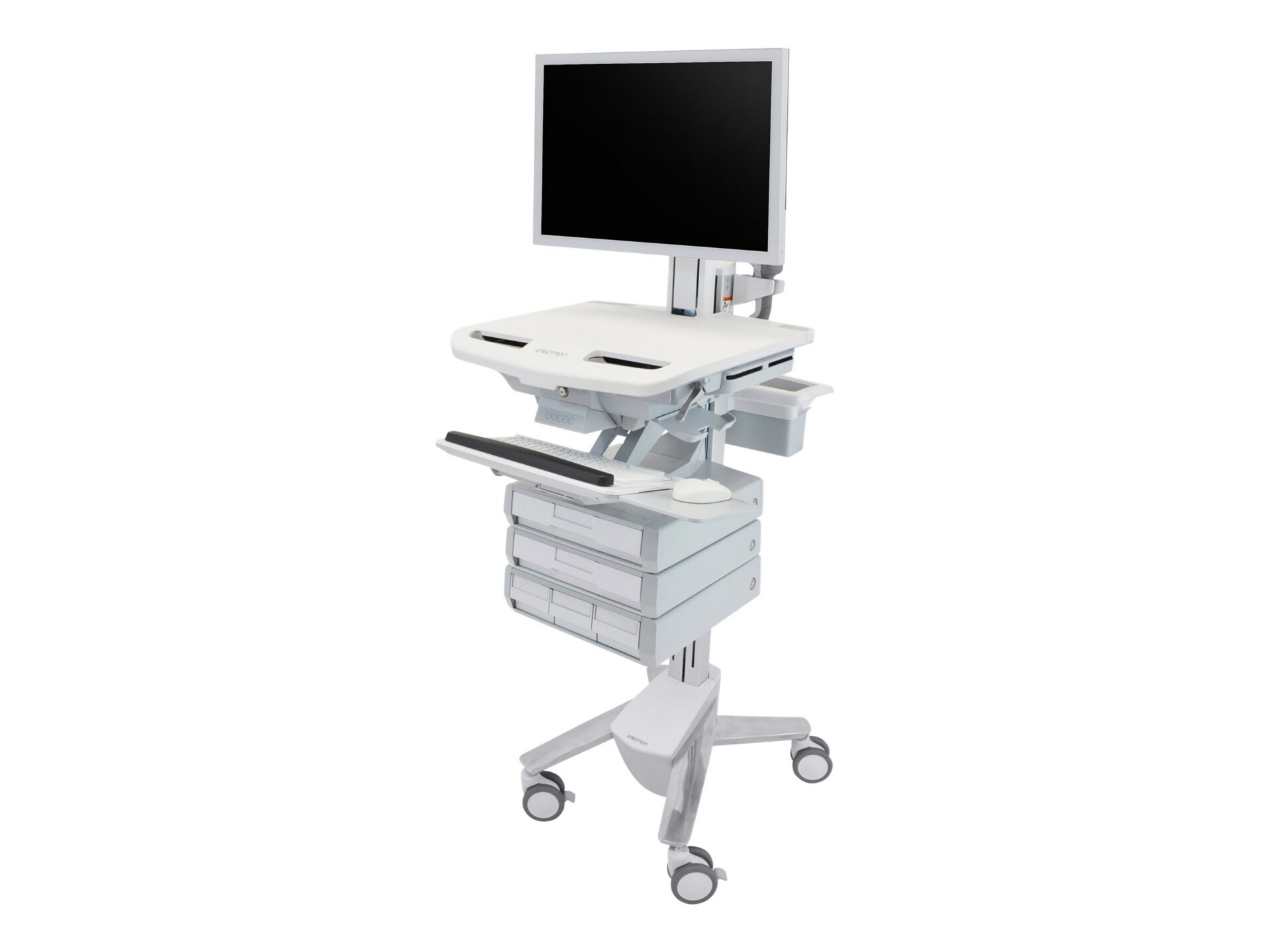 Ergotron StyleView Cart with HD Pivot, 5 Drawers (1x2+3) cart - open architecture - for LCD display / keyboard / mouse /