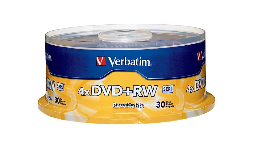 Verbatim - DVD+RW x 30 - 4.7 Go - support de stockage