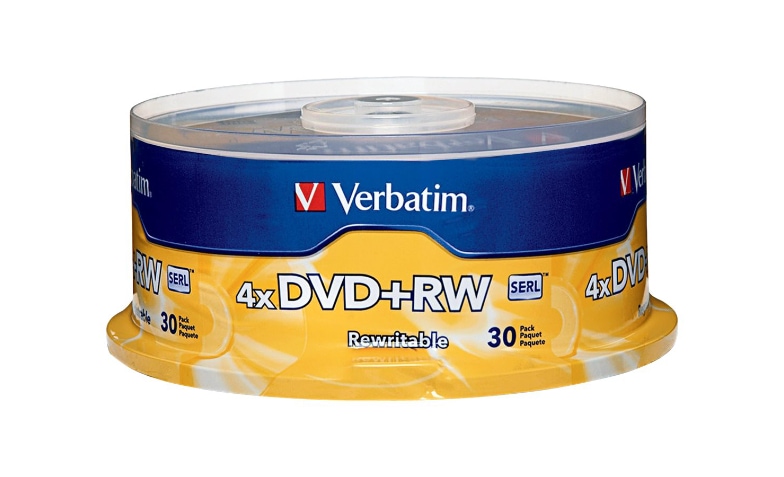 Verbatim - DVD+RW x 30 - 4.7 GB - storage media - 94834 - DVD