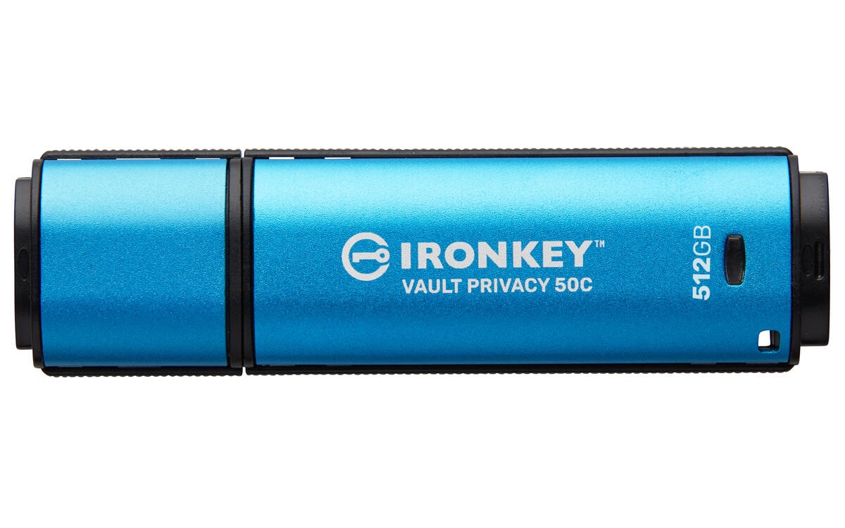 Kingston IronKey Vault Privacy 50C IKVP50C - USB flash drive - 512 GB - TAA Compliant