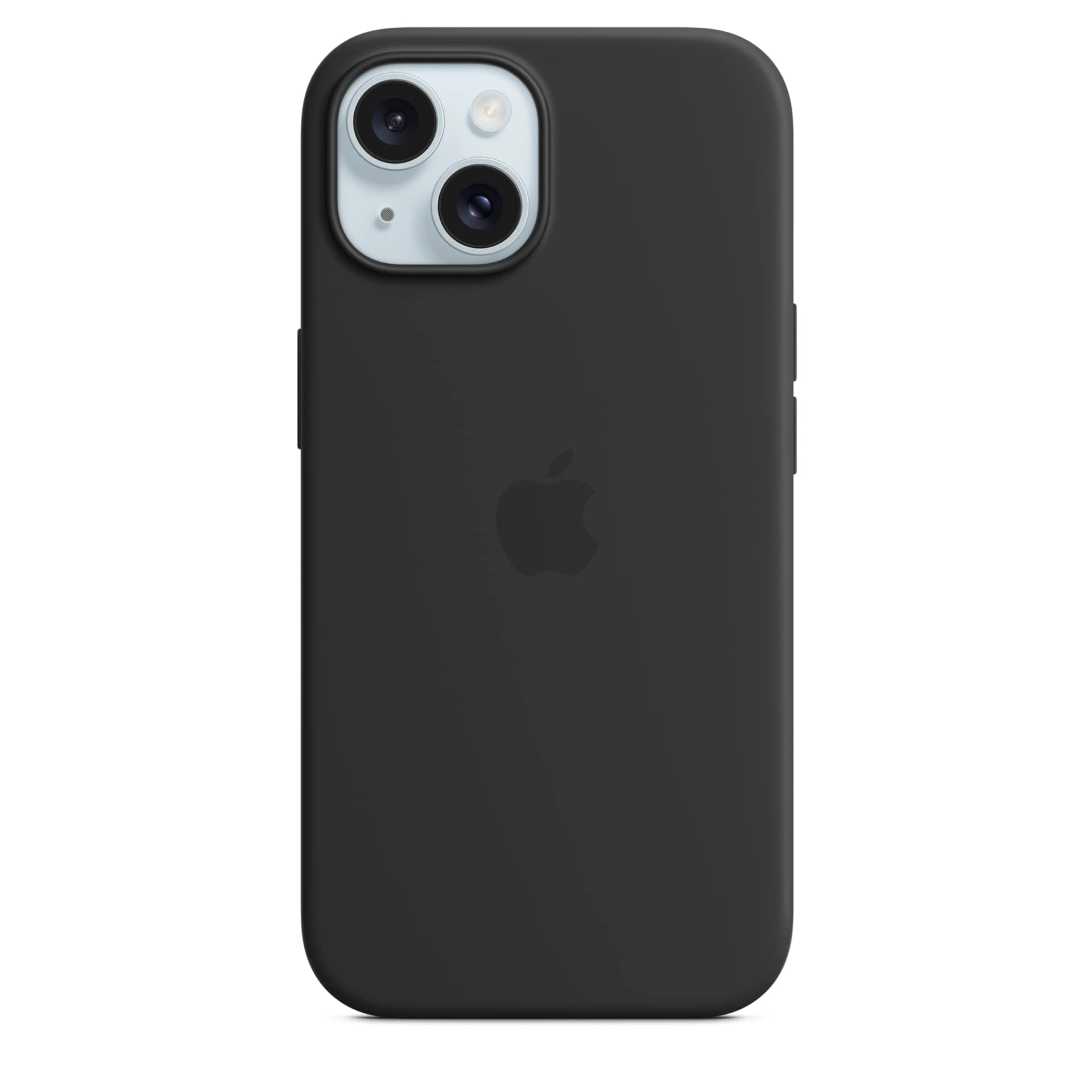 Apple Silicone Case with MagSafe - For iPhone 15 - Black