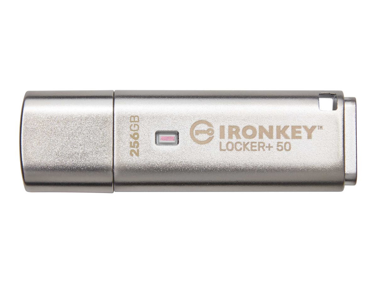 Kingston IronKey Locker+ 50 - USB flash drive - 256 GB - TAA Compliant