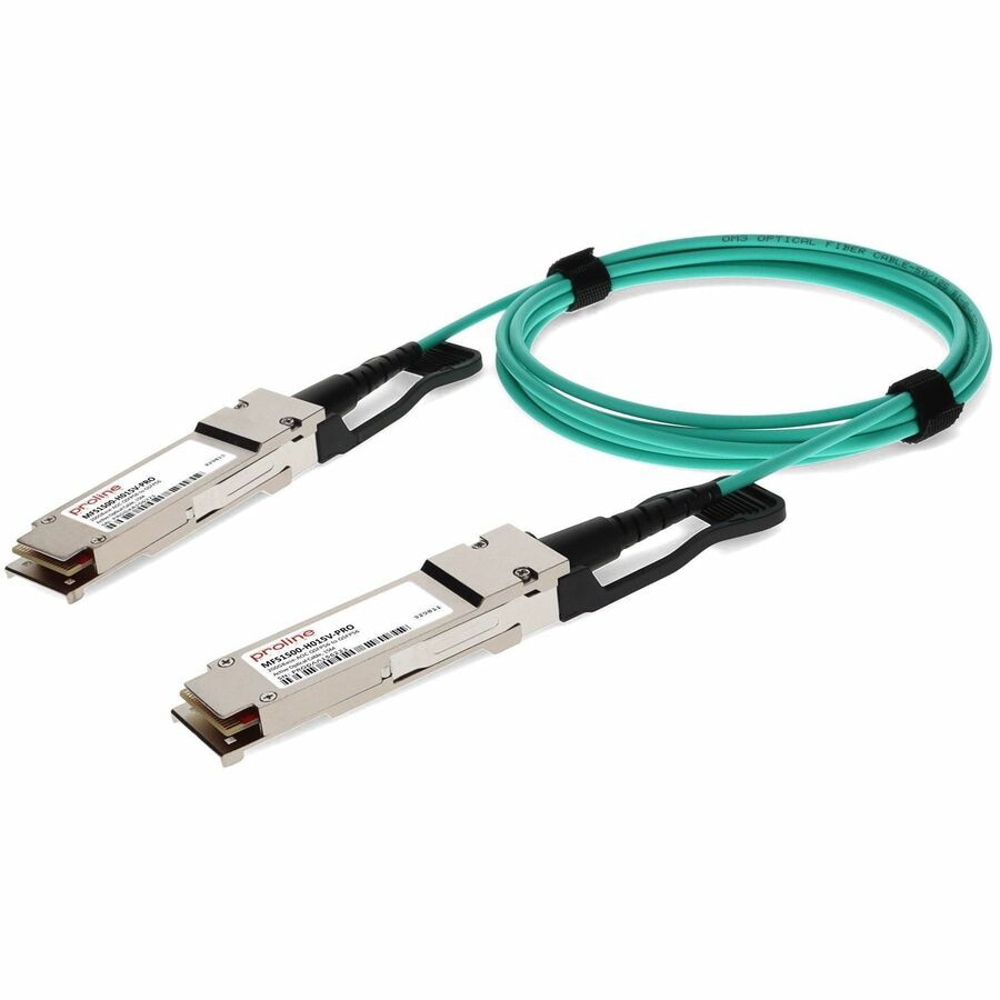 Mellanox MFS1S00-H015V Compatible TAA 200GBase-AOC QSFP56 DSP Active Optica