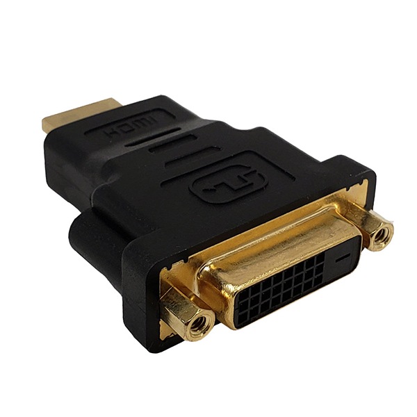 Infinite Peripherals DVI Female to HDMI Male Adapter - Black