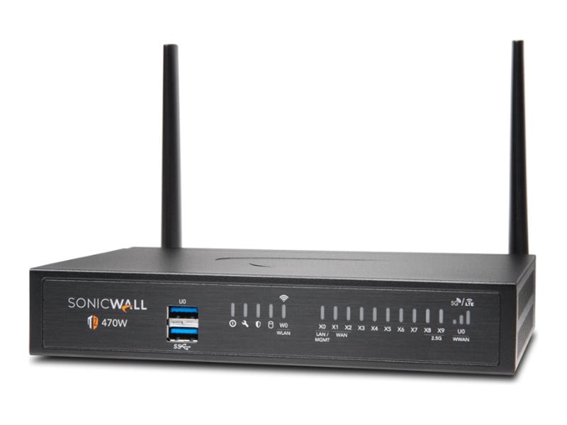 SonicWall TZ Series (Gen 7) TZ470W - security appliance - Wi-Fi 5 - with 3 years Essential Protection Service Suite