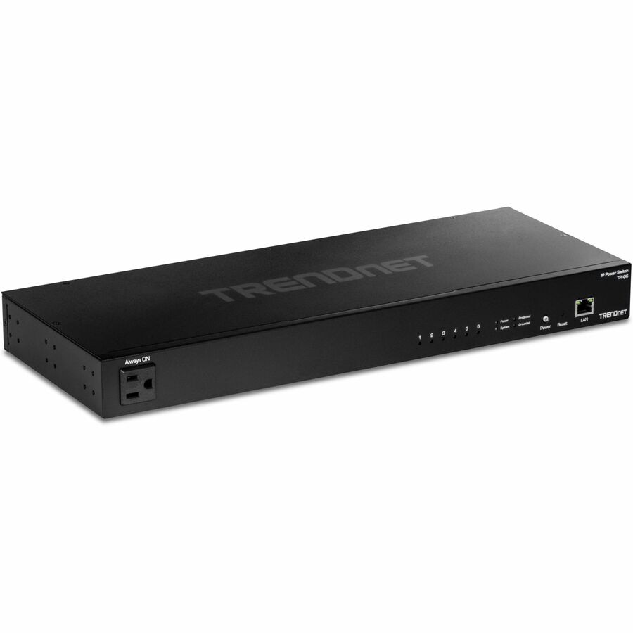 TRENDnet 6-Outlet Managed PDU, Rackmount Power Distribution Unit, 1 x NEMA