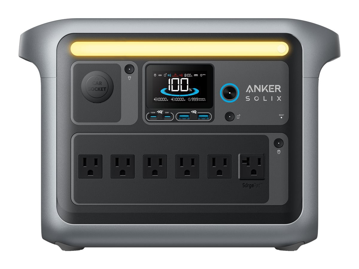 Anker SOLIX C1000X - portable power station - 1800 Watt - LiFePO4 - 1056 Wh