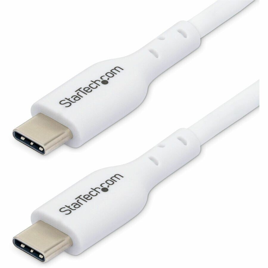 StarTech.com 3m White USB-C Charging Cable, USB C Cable, USB 2.0 Type-C Lap